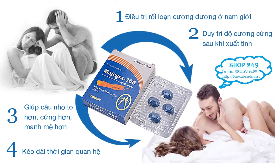 Thuốc cường dương MAJEGRA 100mg