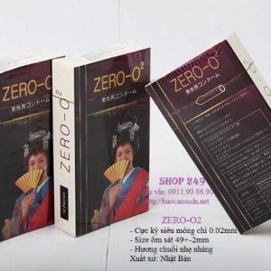 BAO CAO SU ZERO 02 SIÊU MỎNG, SIÊU TRƠN KHÔNG MÙI CAO SU- 0.02MM