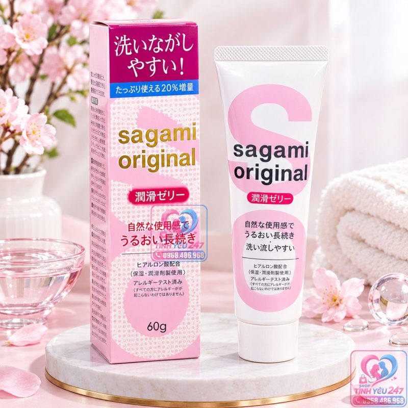 Gel bôi trơn Sagami Original 60g gốc nước cao cấp Nhật Bản
