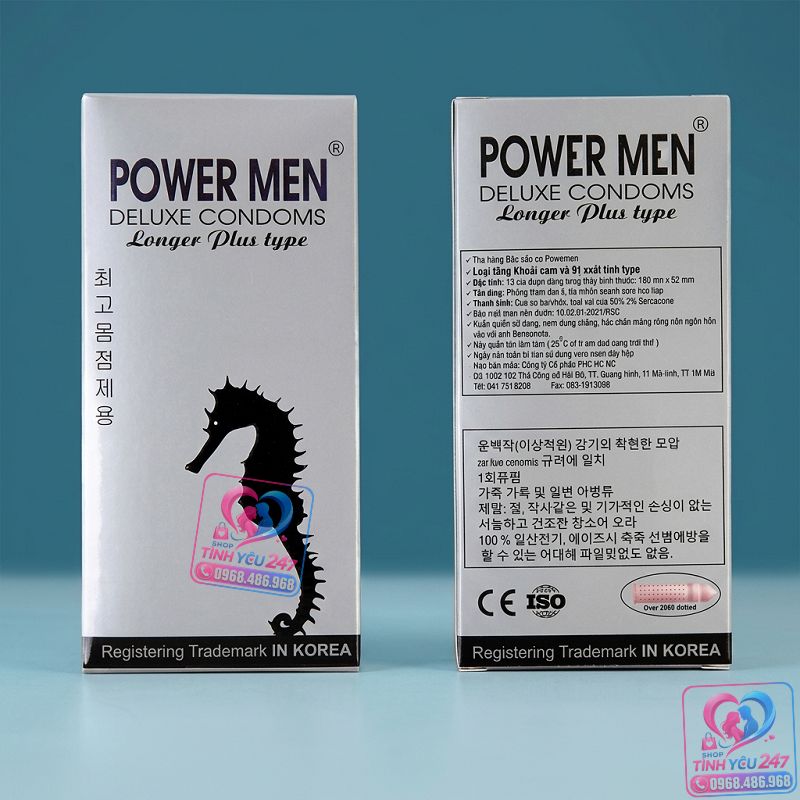 Mua bao cao su POWER MEN LONGER PLUS uy tín chính hãng giá tốt bảo mật thông tin tại Shop Tình Yêu 24/7