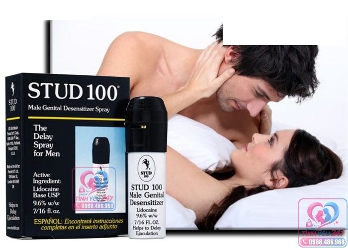 Thuốc xịt trị xuất tinh sớm Stud 100 các bước thao tác đơn giản an toàn