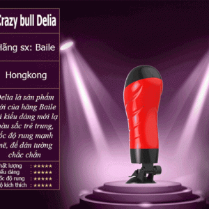 ÂM ĐẠO GẮN TƯỜNG RUNG RÊN 12 CHẾ ĐỘ CAO CẤP - CRAZY BULL DELIA