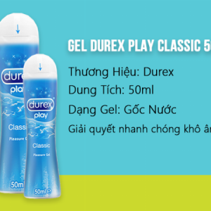 GEL DUREX PLAY CLASSIC 100ML - GỐC NƯỚC
