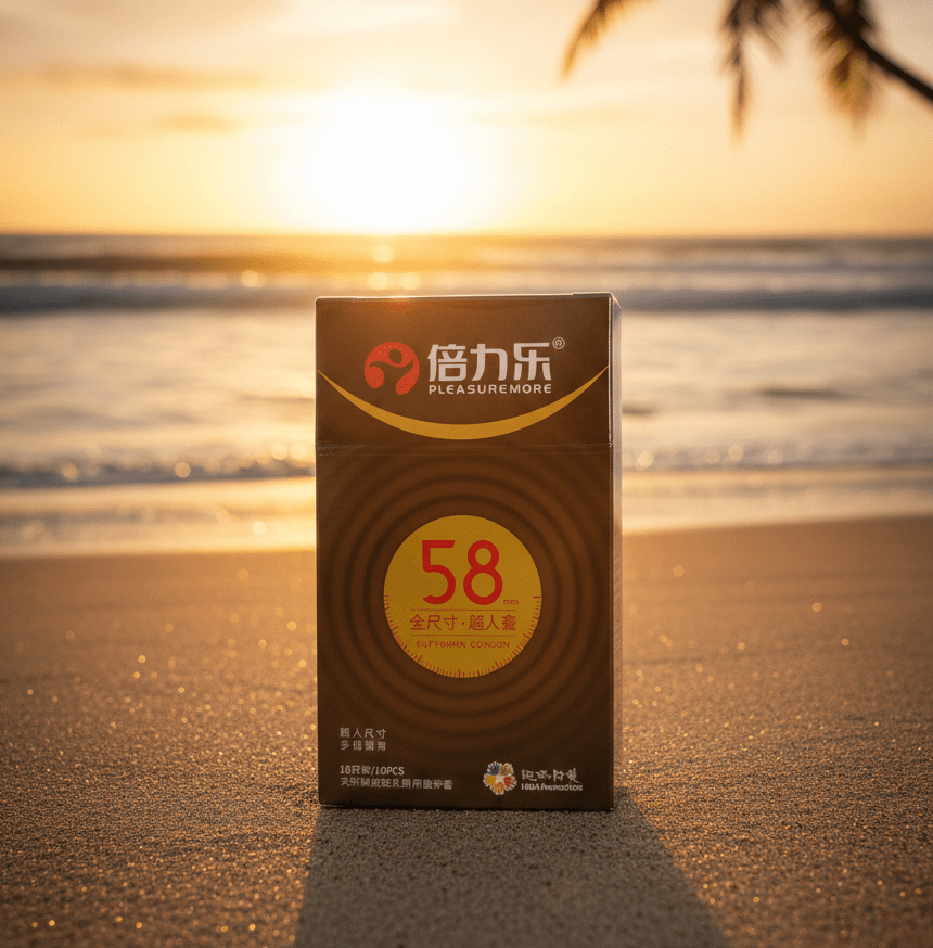 Bao cao su kích thước lớn 58mm - hộp 10 chiếc mặt trước
