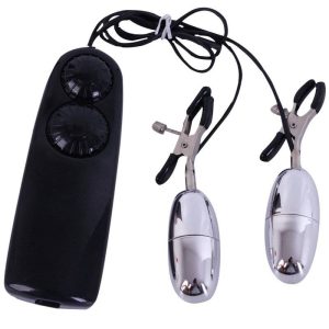 TRỨNG RUNG TÌNH YÊU INOX KẸP VÚ KÍCH THÍCH TO NGỰC – BỘ 2 TRỨNG