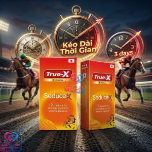 Bao cao su có gai kích thích True-X SeduceX ma sát mạnh mẽ gia tăng hưng phấn cho phái nữ