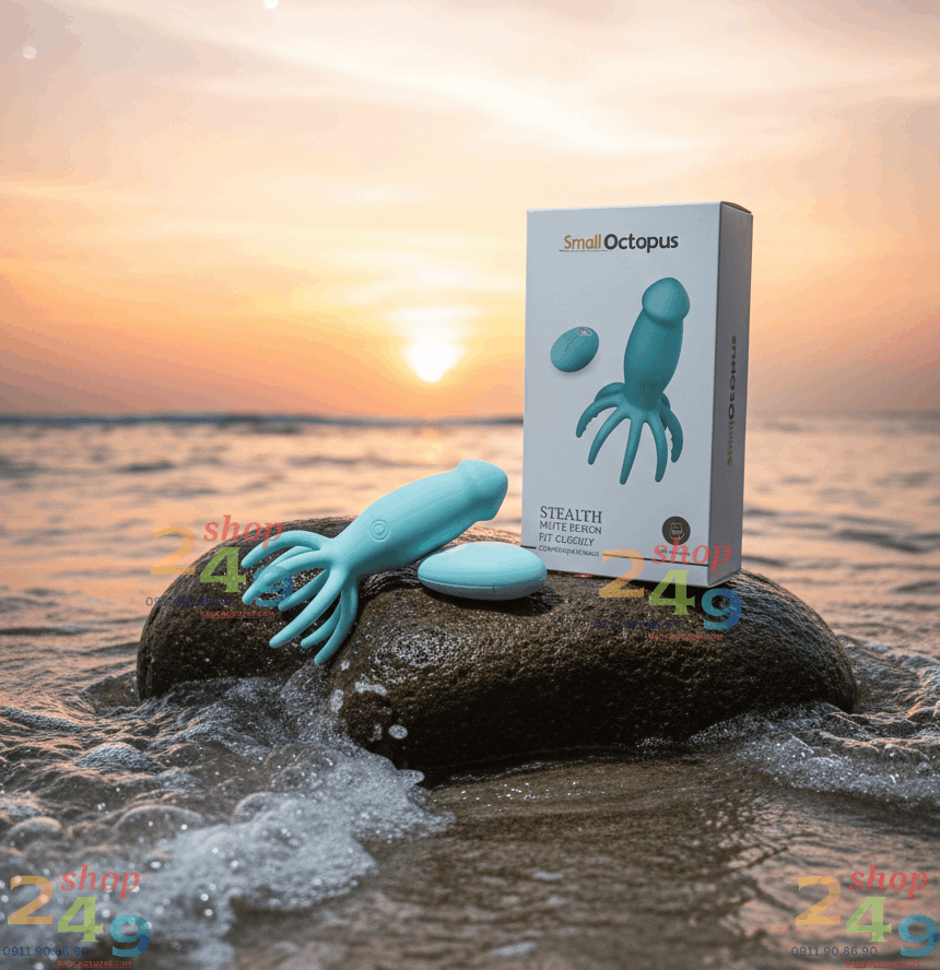 Trứng rung tình yêu bạch tuộc Small Octopus silicone y tế cao cấp