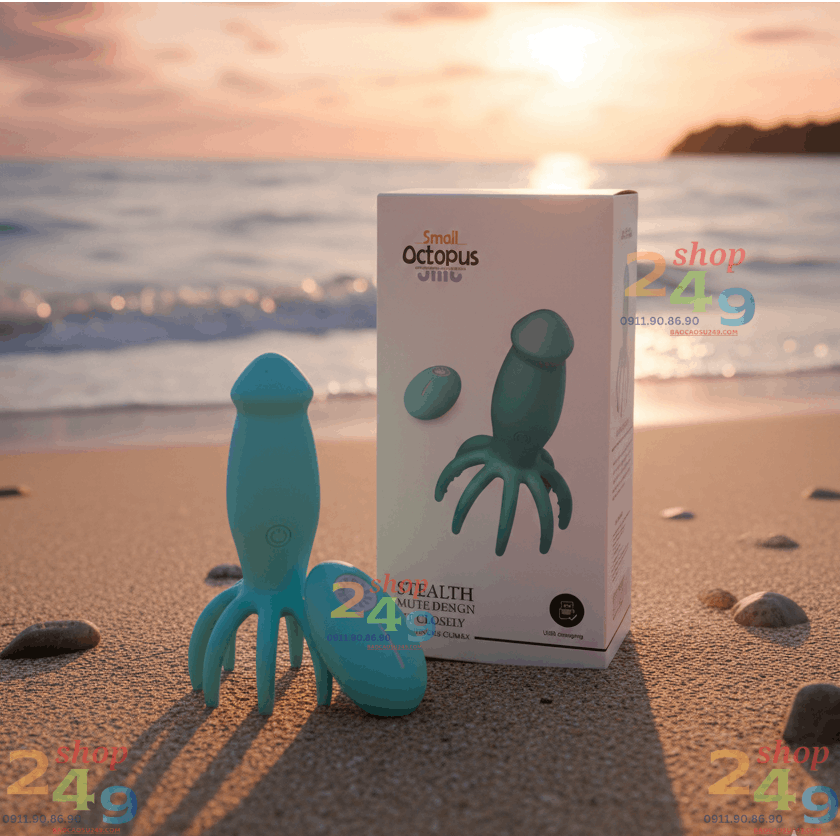 Trứng rung tình yêu bạch tuộc Small Octopus rung 10 chế độ