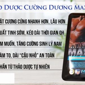 THUỐC CƯƠNG DƯƠNG KÉO DÀI QUAN HỆ MAXMAN