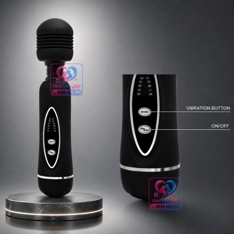 chày rung 3 đầu Power Wand massage âm đạo cực mạnh giúp kích thích điểm G nữ
