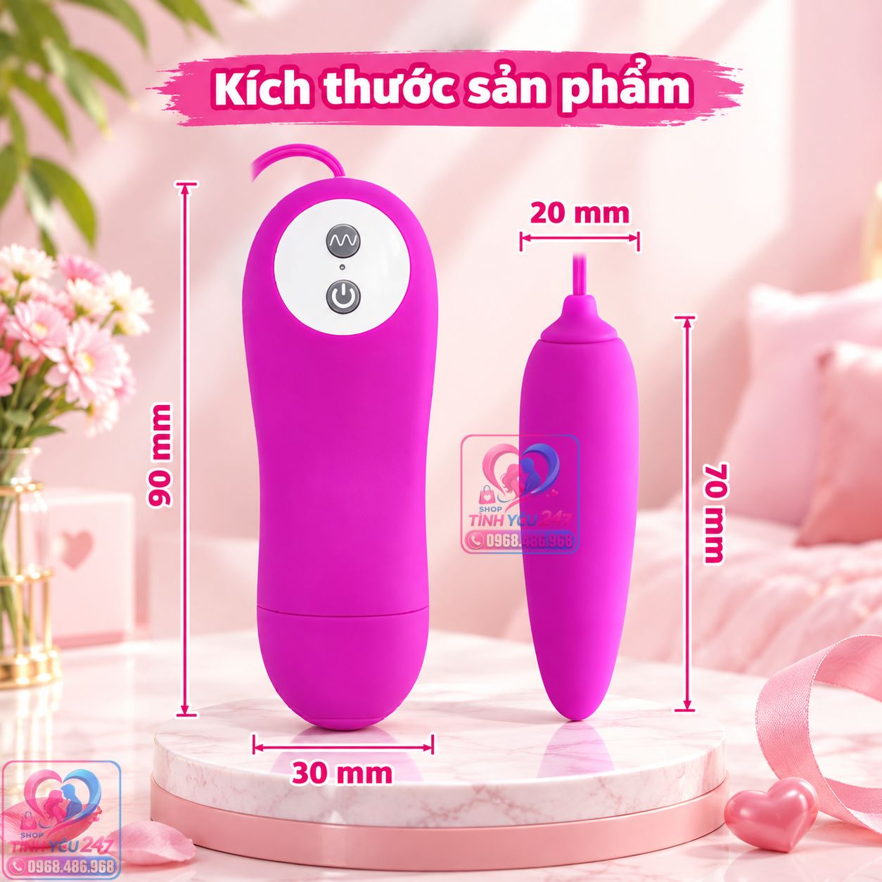 12 Chế Độ Rung Đa Tần Của Pretty Love Harriet Trứng Rung Pretty Love Harriet với 12 chế độ rung linh hoạt cho phái đẹp