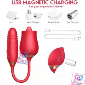 trứng rung tình yêu cao cấp cho nữ sạc từ tính thông minh qua cổng USB bảo mật