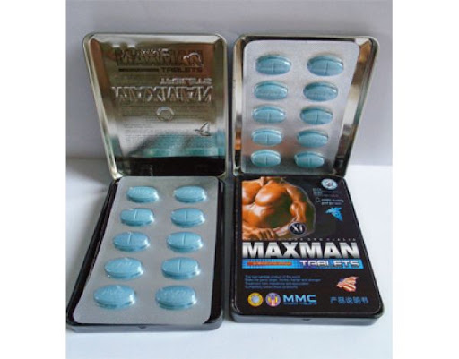 Vỉ 10 viên nén Maxman 3800mg chứa chiết xuất thảo dược tự nhiên