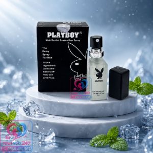 Chai xịt Playboy Đen 5ml kéo dài thời gian quan hệ giúp kiểm soát xuất tinh sớm