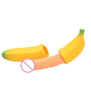 DƯƠNG VẬT GIẢ SILICON NGỤY TRANG TRÁI CHUỐI SIÊU RUNG NHẬT BẢN- MOYLAN BANANA