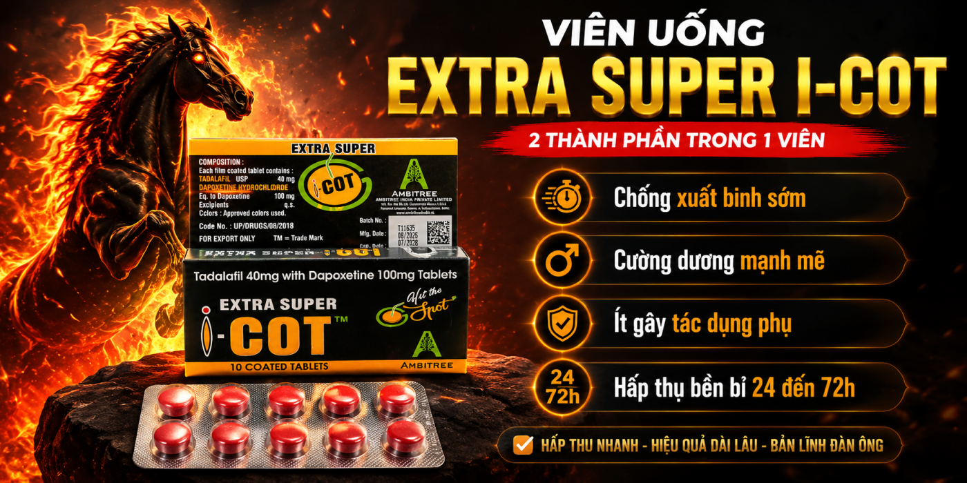 Mua Viên Uống i-COT Extra Super Tăng Cường Sinh Lý Kéo Dài Thời Gian chính hãng tại Shop Tình Yêu 24/7