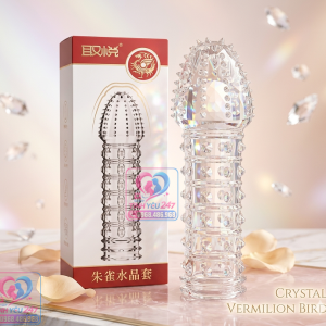 Bao cao su đôn dên AiChao gân gai mỏng giúp tăng kích thước dương vật tức thì và tăng ma sát.