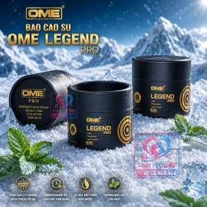 Bao cao su Ome Legend Pro siêu gai lưỡi mèo kích thích điểm G cho nữ và chống xuất tinh sớm cho nam hiệu quả