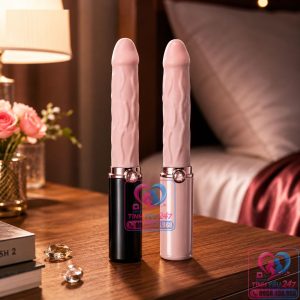 Dương vật giả ngụy trang thỏi son cao cấp rung kích thích điểm G cho nữ