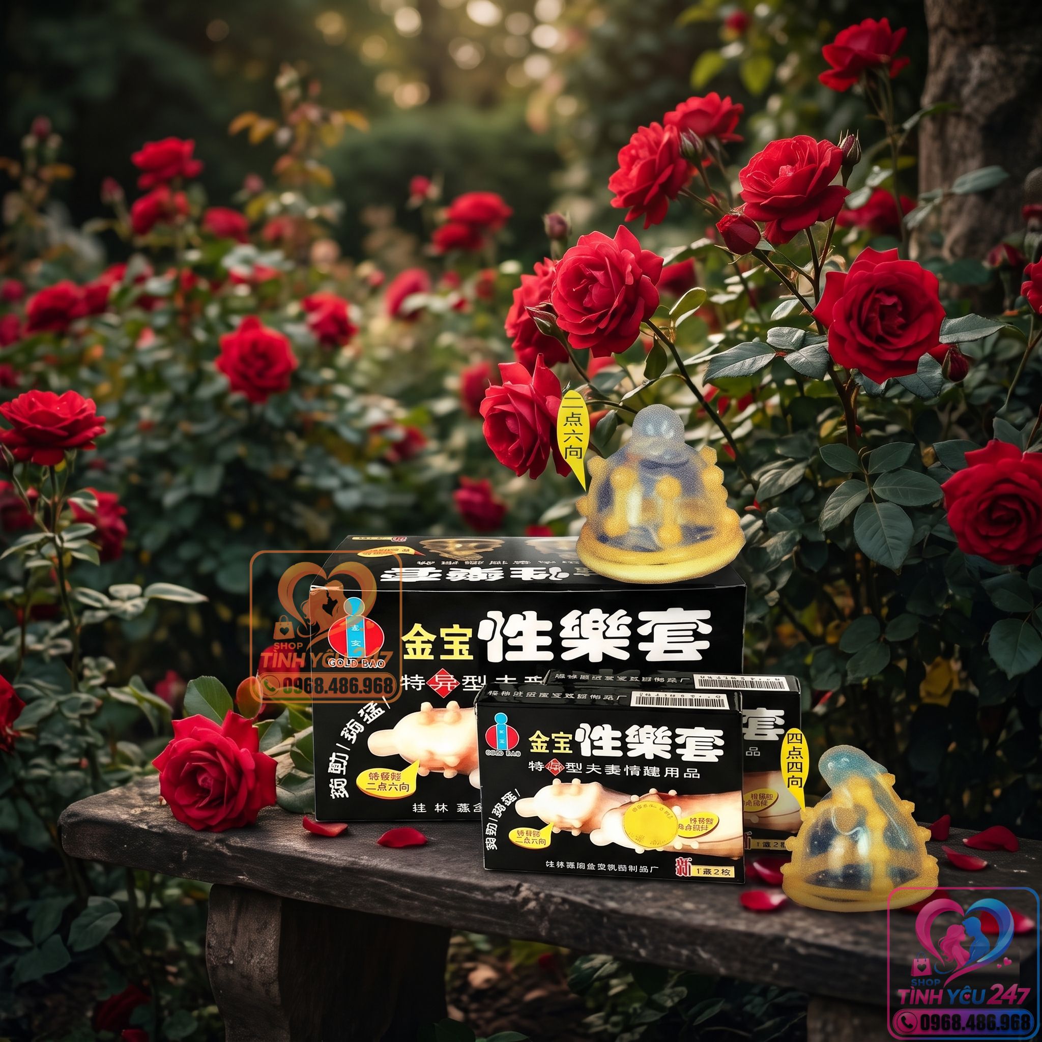 Bao cao su bi lớn dọc thân Gold Bi đà nẵng giao nhanh