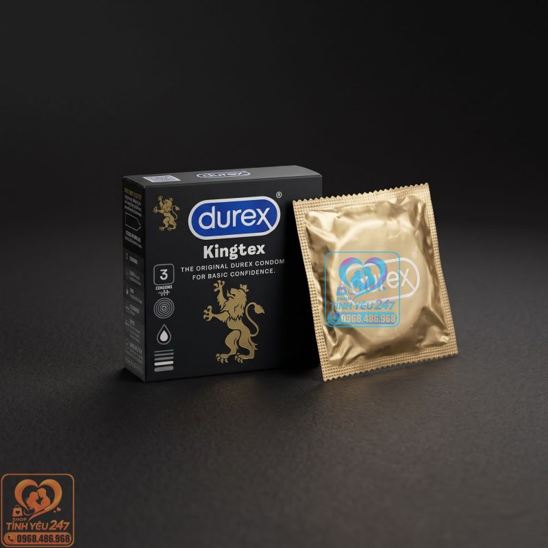 Bao cao su Durex Kingtex hộp 3 cái size nhỏ
