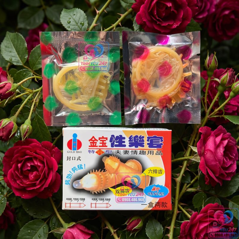 Bao cao su Gold Bao hộp 2 cái thiết kế độc lạ chính hãng