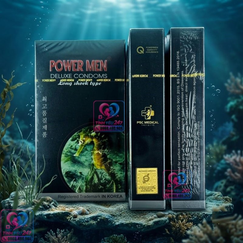 bao cao su kéo dài thời gian powermen cá ngựa đen cách sử dụng chuẩn chỉnh
