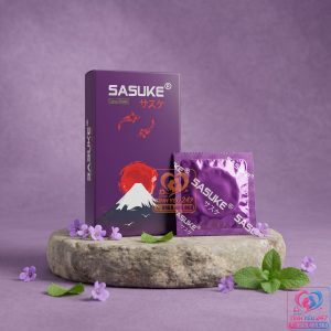 Bao cao su Sasuke Long Shock cao su thiên nhiên Latex