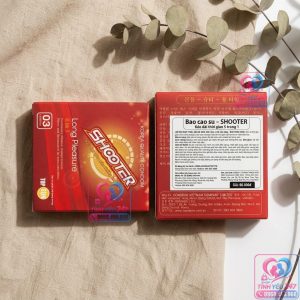 Bao cao su Shooter 5in1 Chính Hãng Hàn Quốc (Hộp 3) - Shop Tình Yêu 24/7