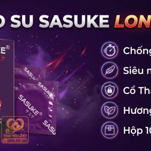 Bao cao su Sasuke Long Shock chống xuất tinh sớm