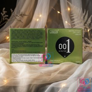 Bao cao su Juncai xanh chứa 1500mg gel bôi trơn mượt mà êm ái