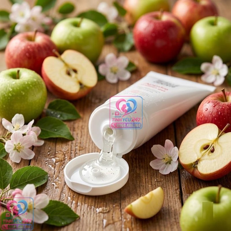 Gel bôi trơn hương táo Silk Touch 100ml dập tắt khô hạn tức thì