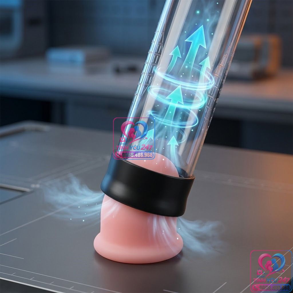 Máy tập tăng kích thước dương vật Penis Pump Men Powerup chính hãng máy tập tăng kích thước dương vật Penis Pump Men Powerup chất liệu an toàn